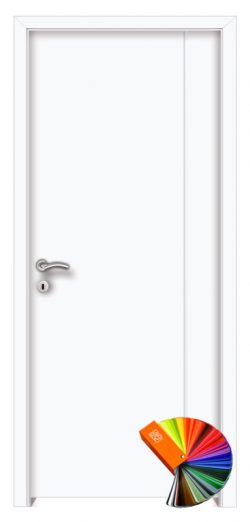Körmend fémintarziás festett MDF beltéri ajtó fehér
