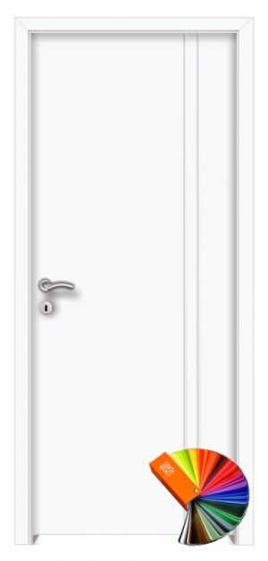 Kőszeg fémintarziás festett MDF beltéri ajtó fehér
